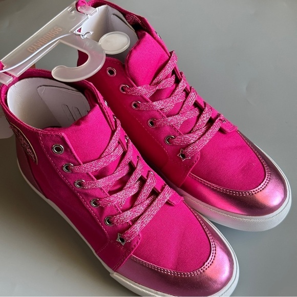 Gymboree Cosmic Club Pink High Tops Sneakers  Little Girls Size 3 Brand … - Picture 7 of 12